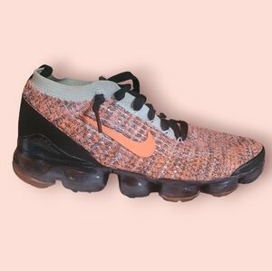 Nike Air Vapormax Flyknit 3 Bright Mango Pure Platinum Women's Size 8.5